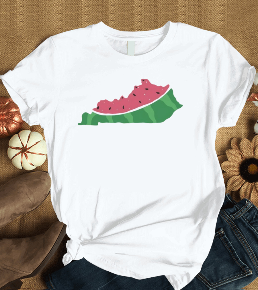 Watermelon Kentucky Shaped Slice T-Shirt