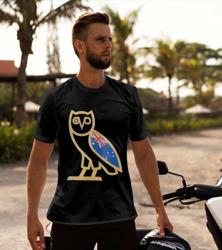 OVO Owl With Australia Flag T-Shirt