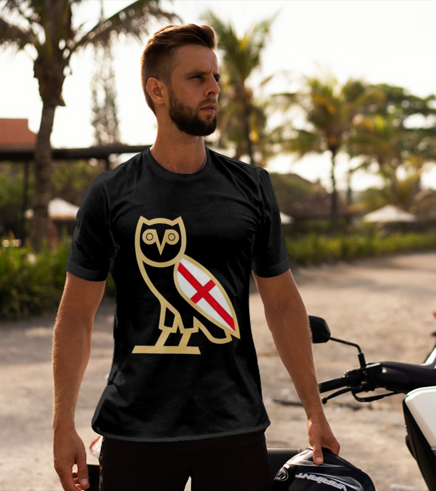 OVO Owl England Flag T-Shirt