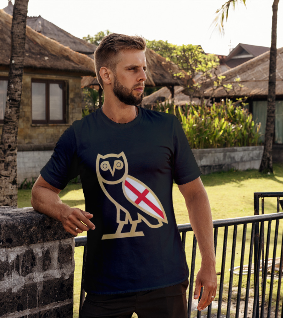 OVO Owl England Flag T-Shirt