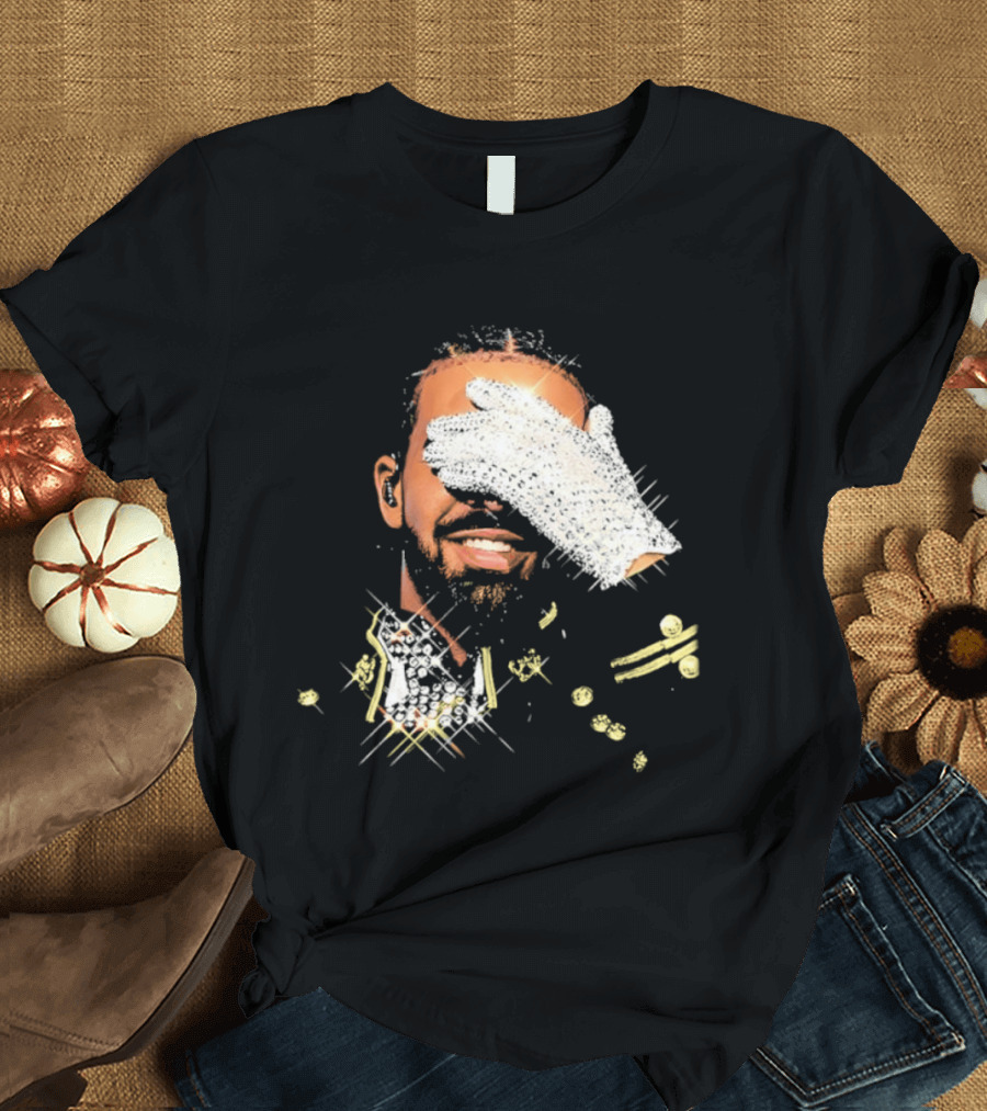 Drake Iceman Pay Tribute To Michael Jackson Glitter Glove Iconic Gesture T-Shirt