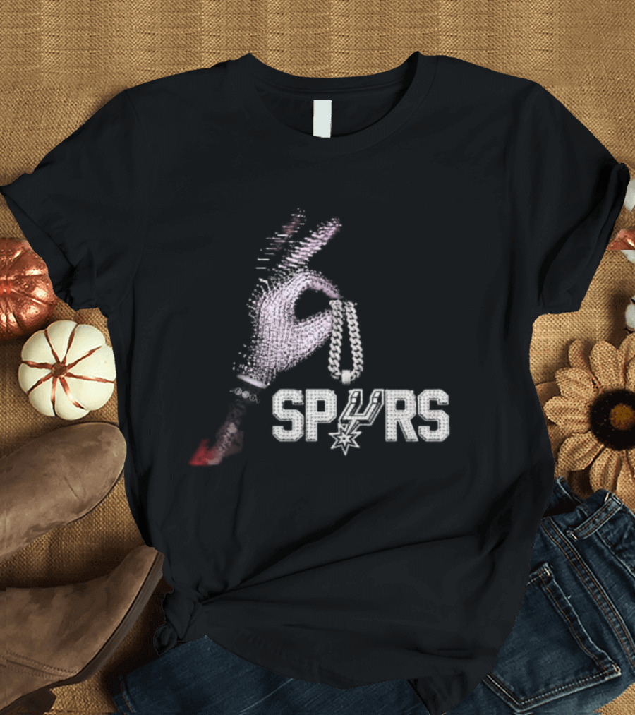 Drake Iceman Spurs Diamond Hand San Antonio Spurs T-Shirt