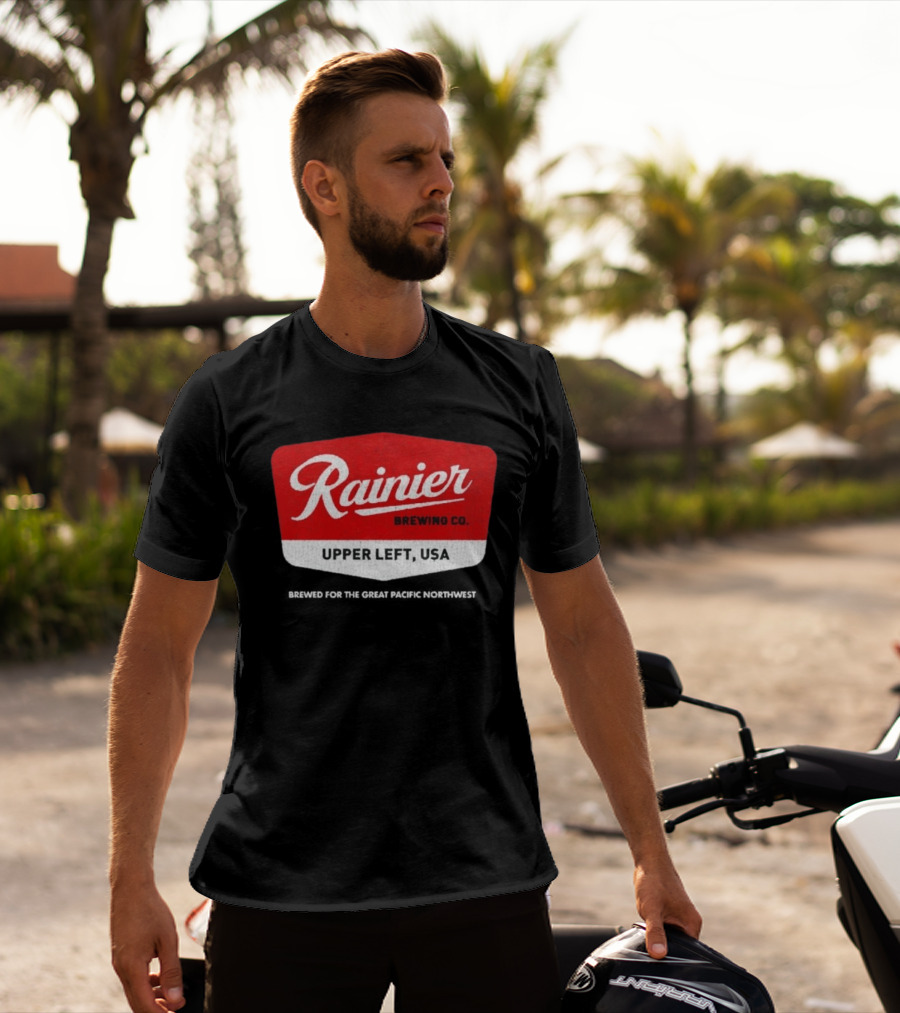 Rainier Brewing Co Upper Left USA Pacific Northwest T-Shirt