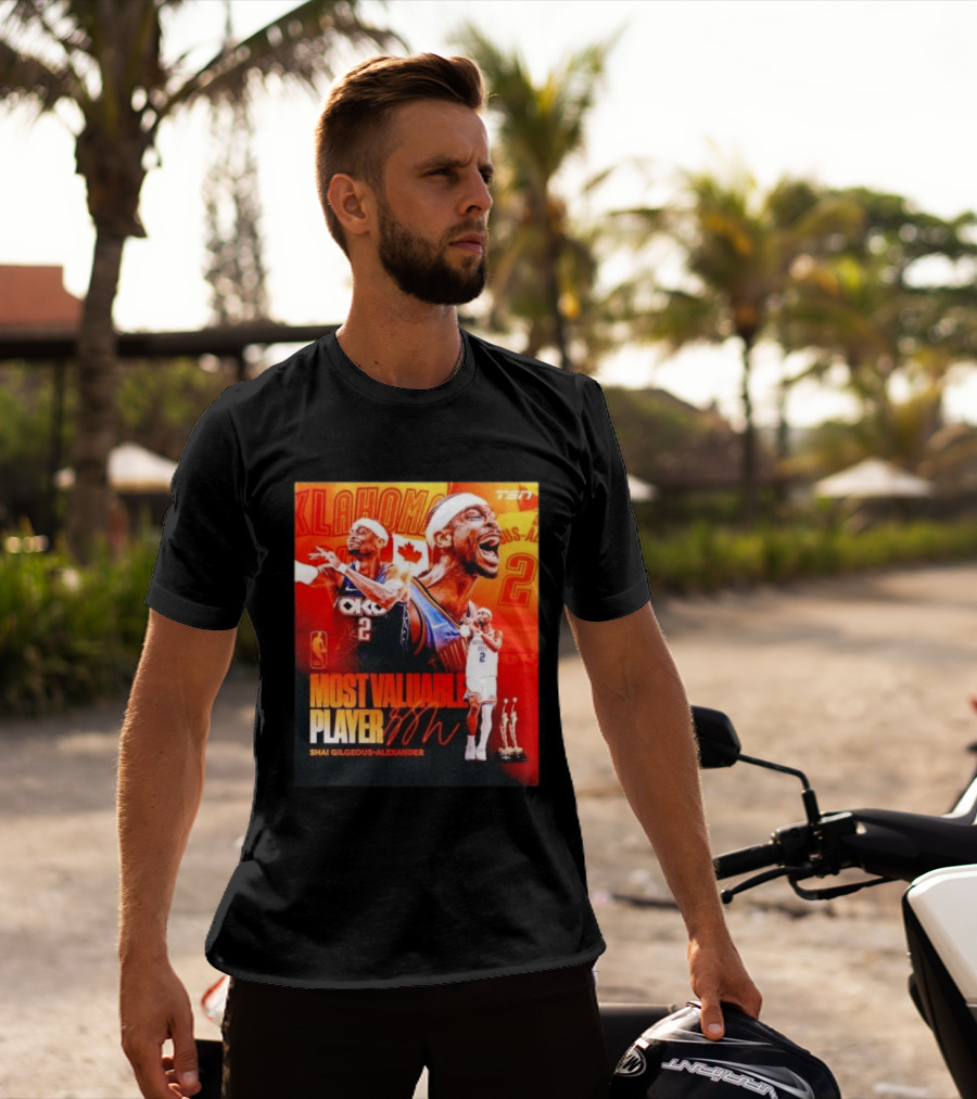 Shai Gilgeous Alexander Oklahoma Most Valuable Player 2x MVP TSN Basketball Canada T-Shirt