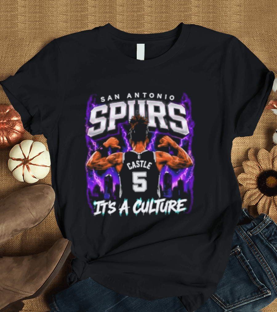 San Antonio Spurs Castle 5 It's A Culture T-Shirt