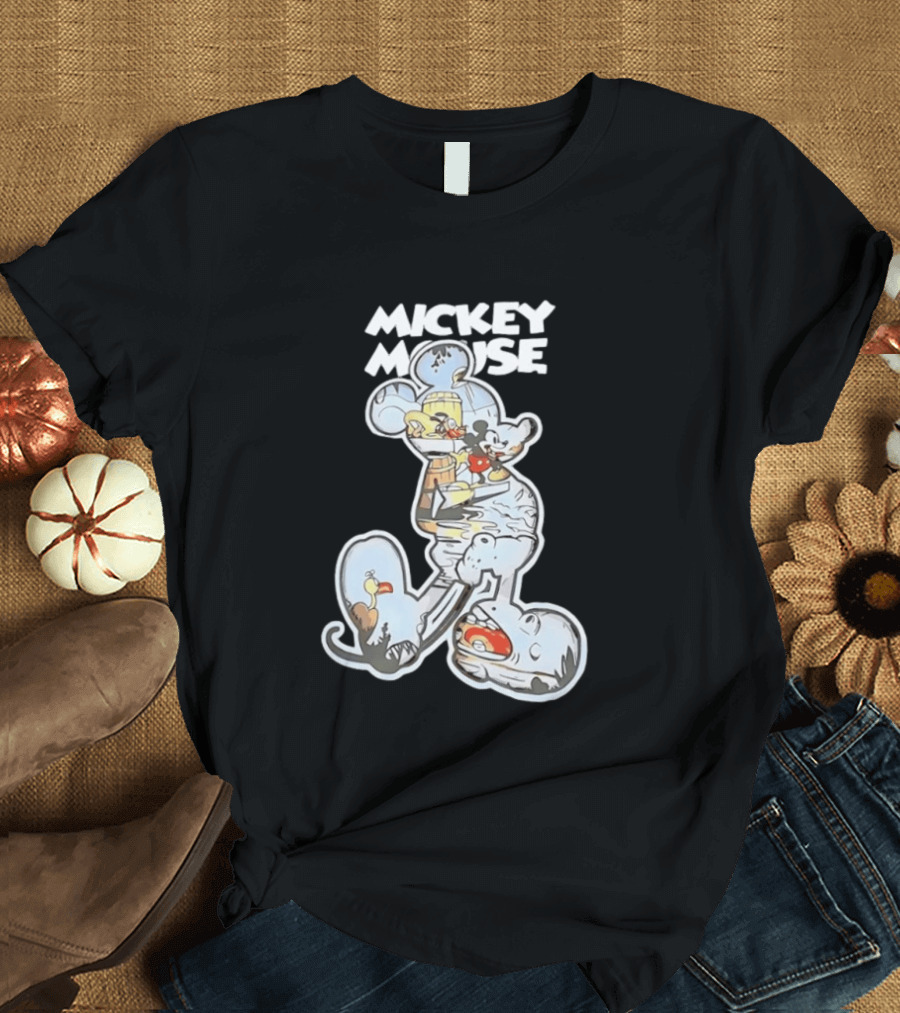 Mickey Mouse Steamboat Willie Vintage Cartoon Disney T-Shirt