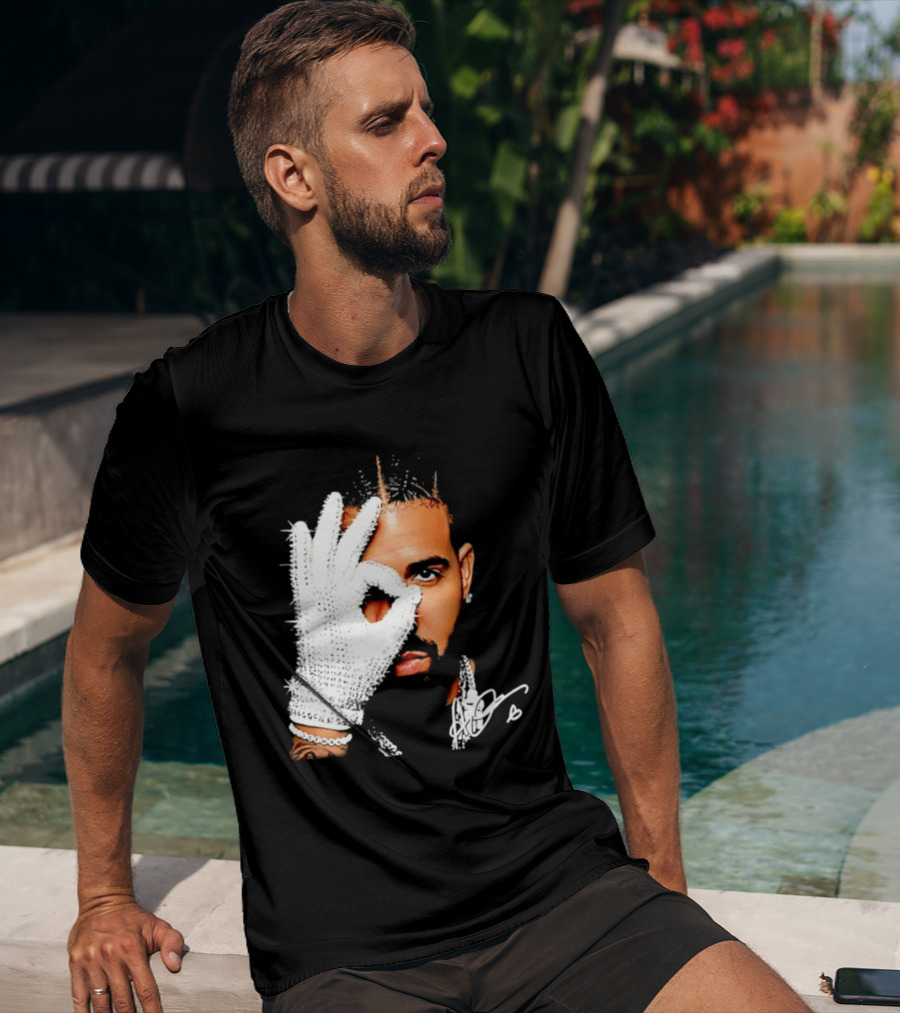 The Iceman Drake Rhinestone Glove T-Shirt