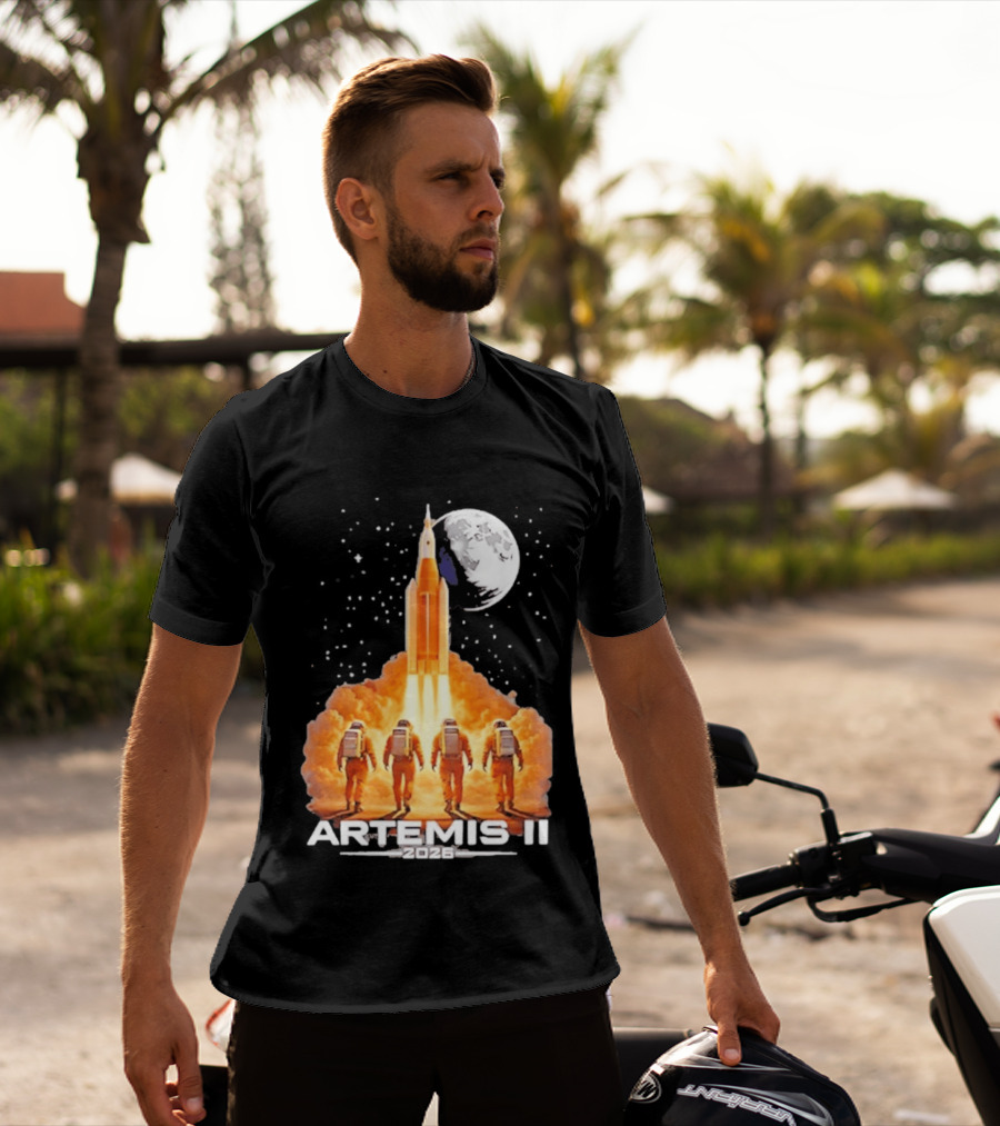 Artemis II Moon Mission 2026 NASA Astronaut Launch T-Shirt