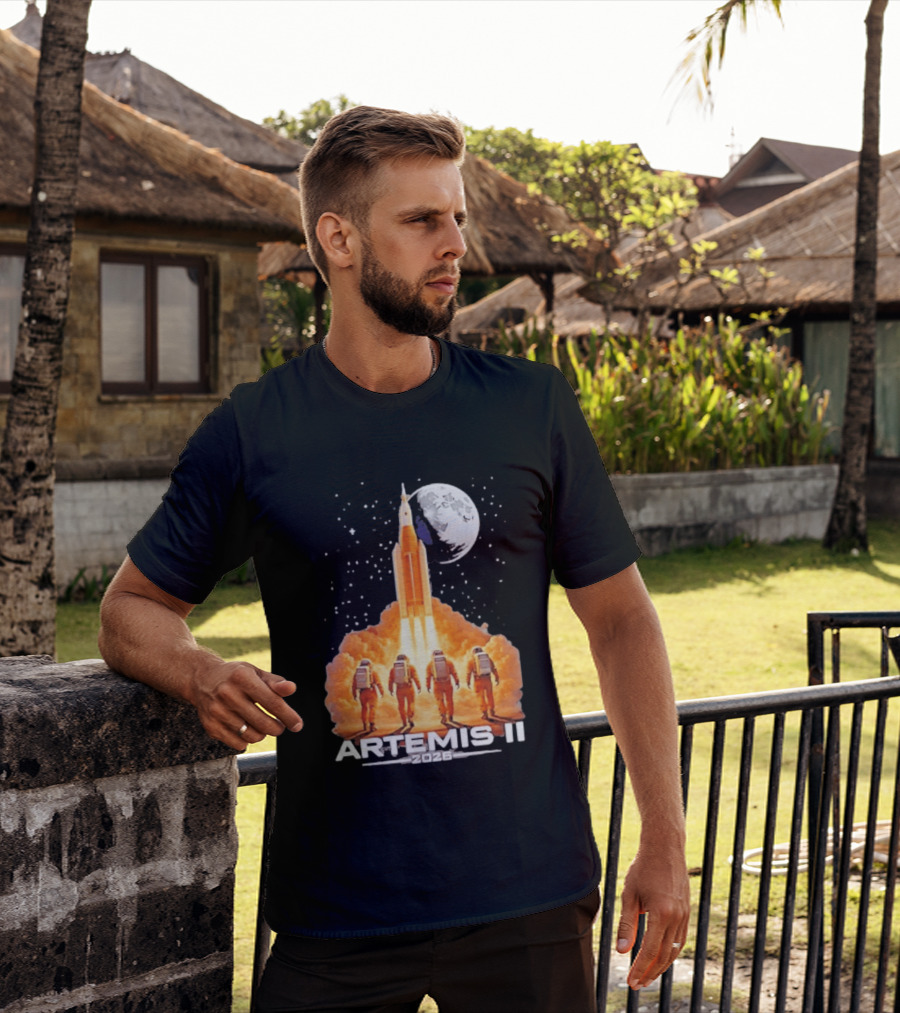 Artemis II Moon Mission 2026 NASA Astronaut Launch T-Shirt
