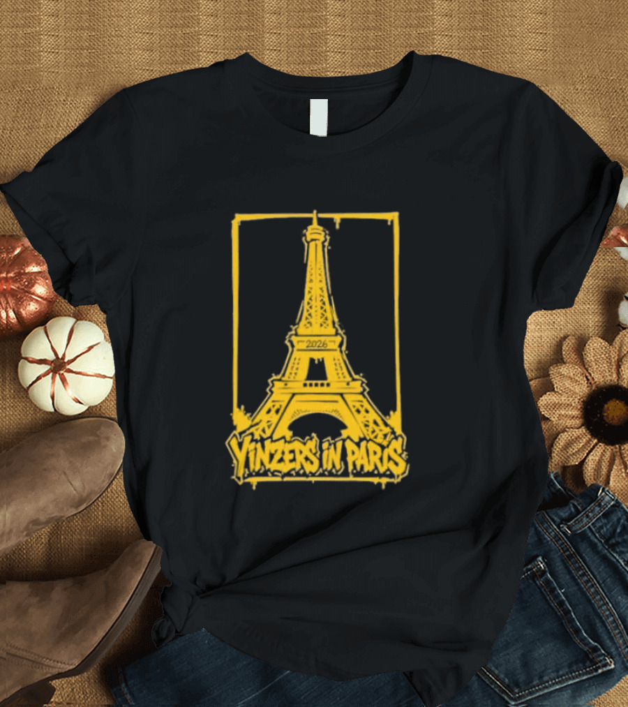 Pittsburgh Steelers Yinzers In Paris Eiffel Tower 2026 T-Shirt