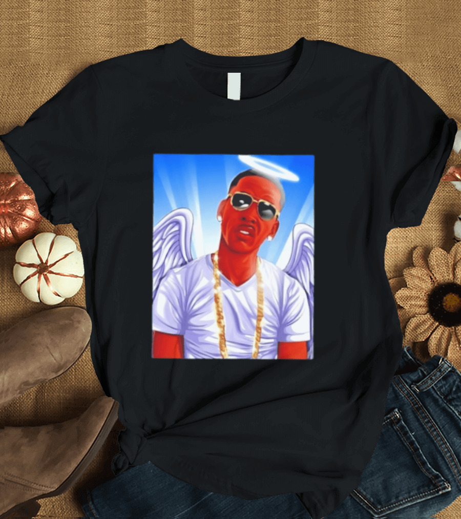 Young Dolph Angel Wings Halo Hip Hop Rap T-Shirt