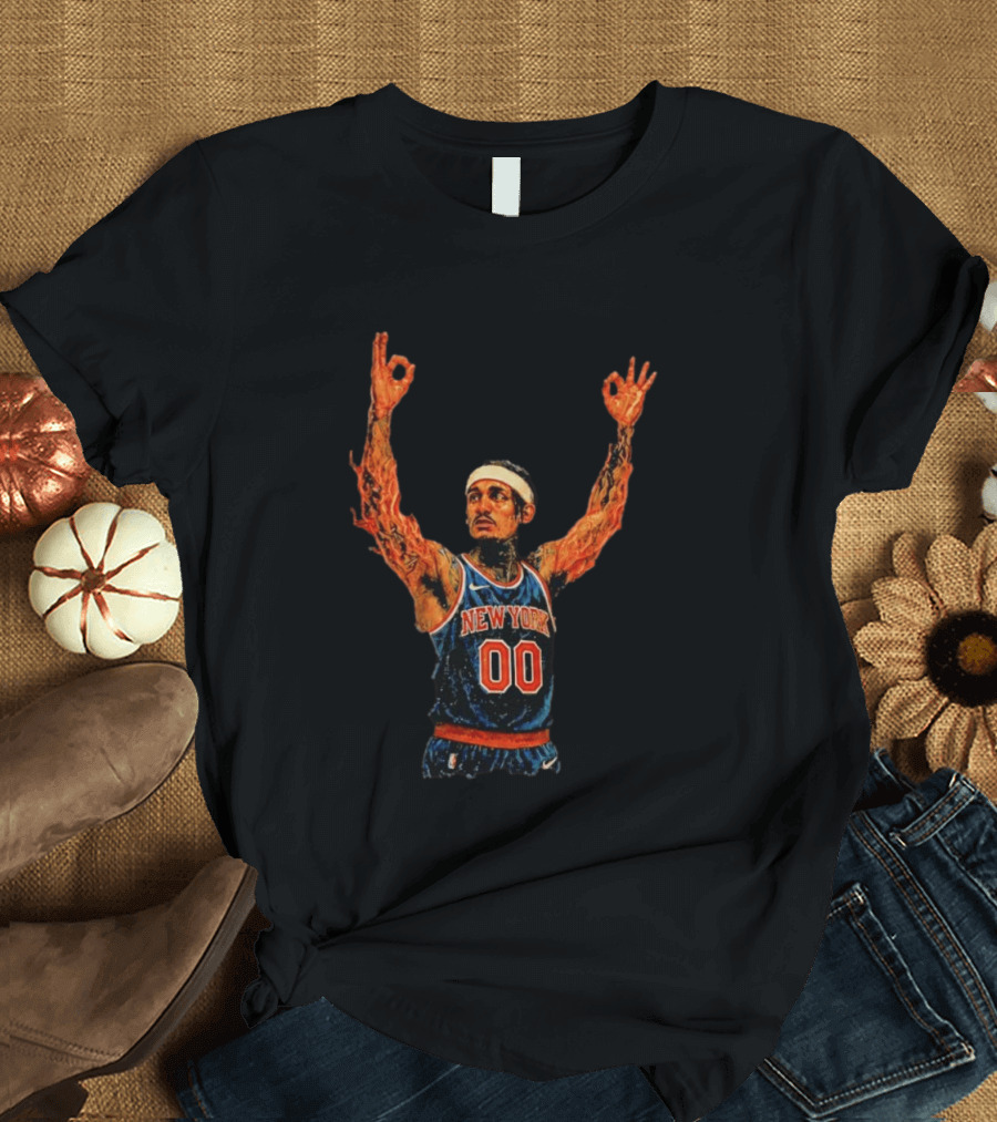 New York Knicks Ben Stiller MSG Game 1 Basketball Jersey 00 T-Shirt