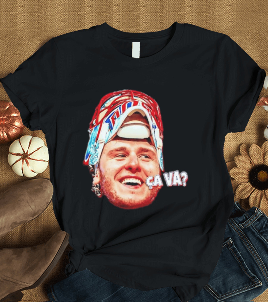 Dobeš Ça Va Big Face New Jersey Devils Hockey Fans Iconic Expression T-Shirt