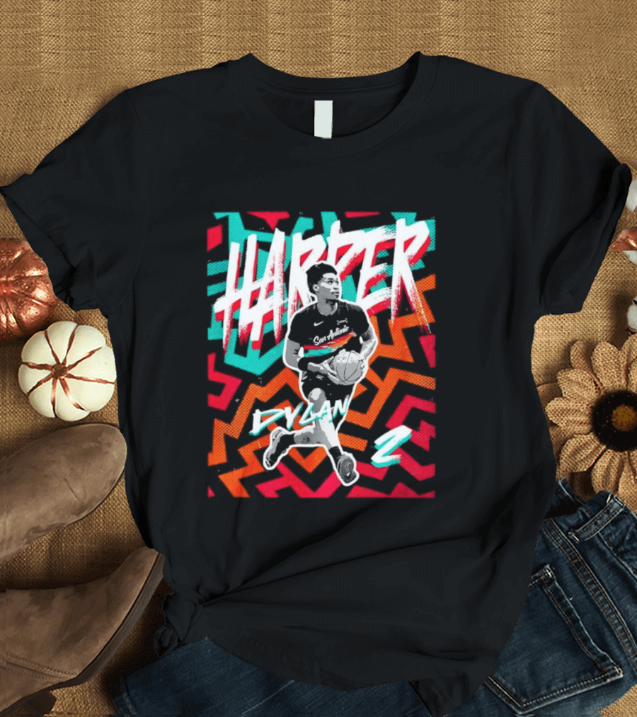 Dylan Harper San Antonio Spurs 2 NBA Fiesta T-Shirt