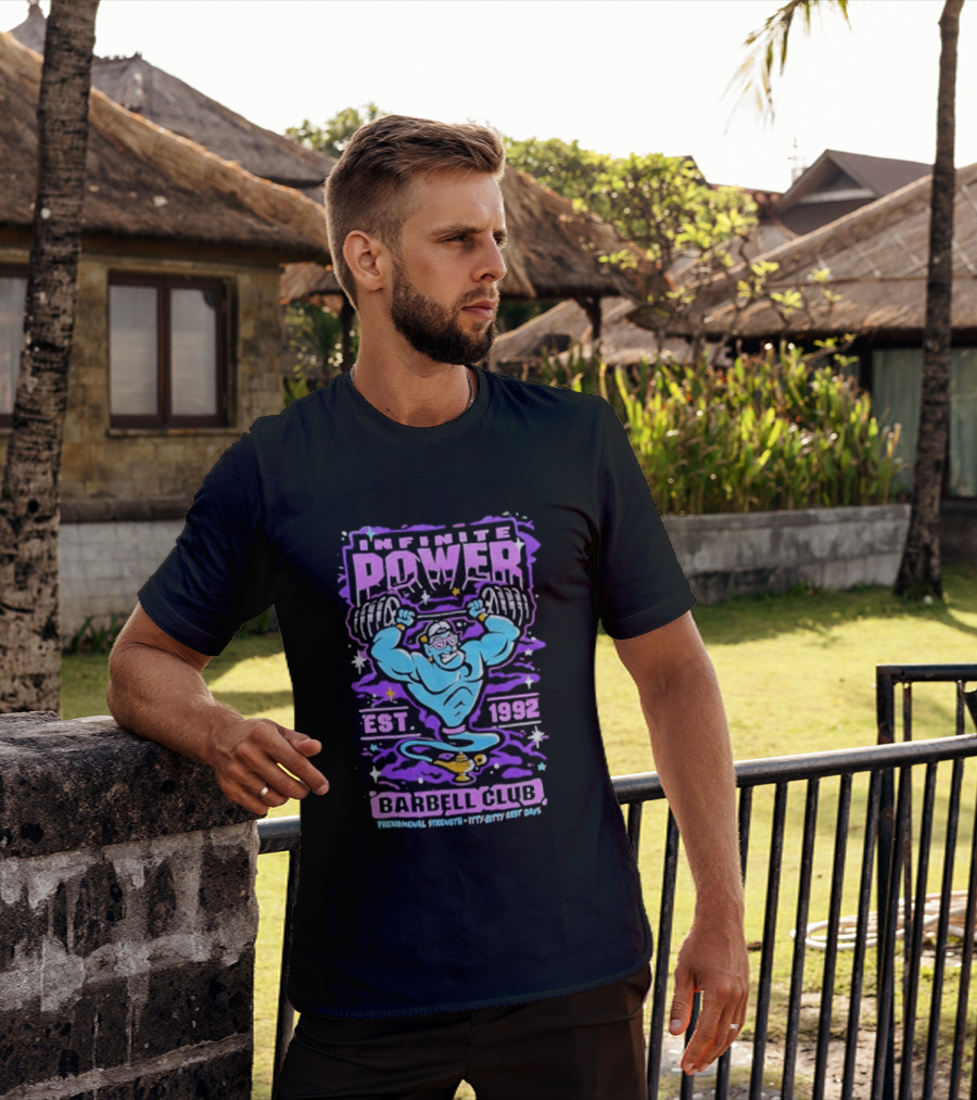 Infinite Power Est 1992 Barbell Club Phenomenal Strength Limitless Potential T-Shirt