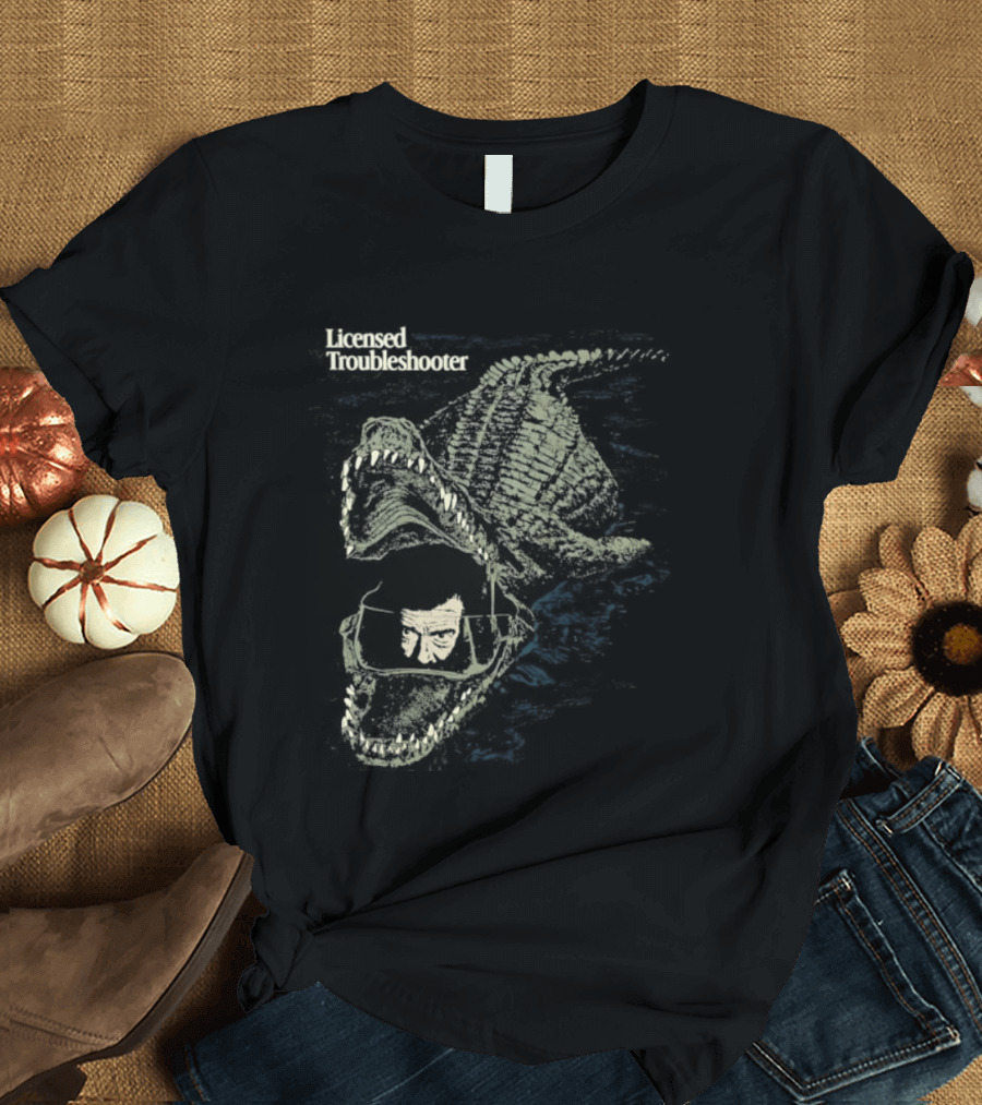 Licensed Troubleshooter Giant Crocodile Dark Adventure T-Shirt