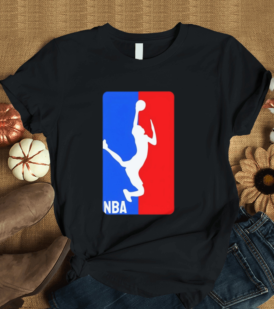 NBA Basketball 2026 Dunk Silhouette Red Blue T-Shirt