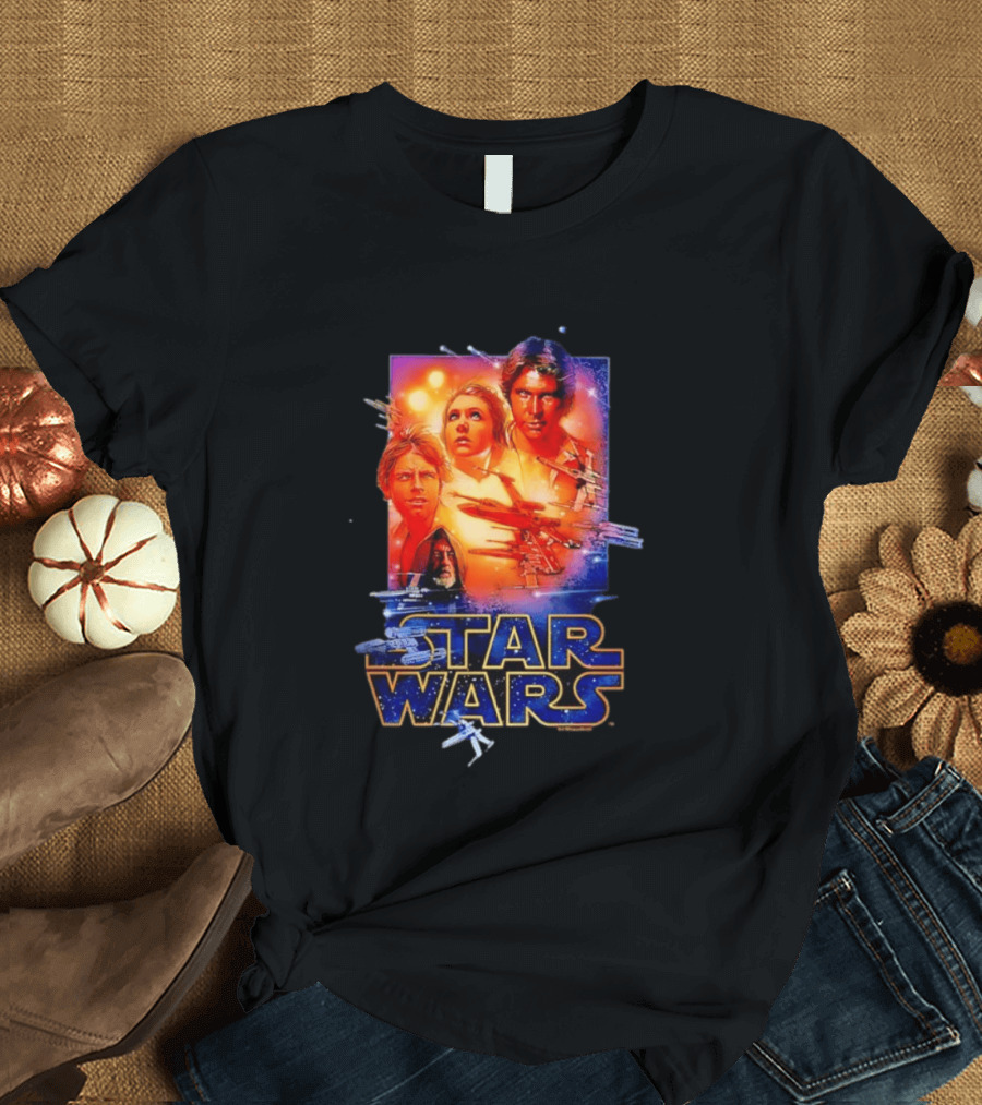 Star Wars A New Hope Rebel Luke Leia Han Solo Darth Vader T-Shirt