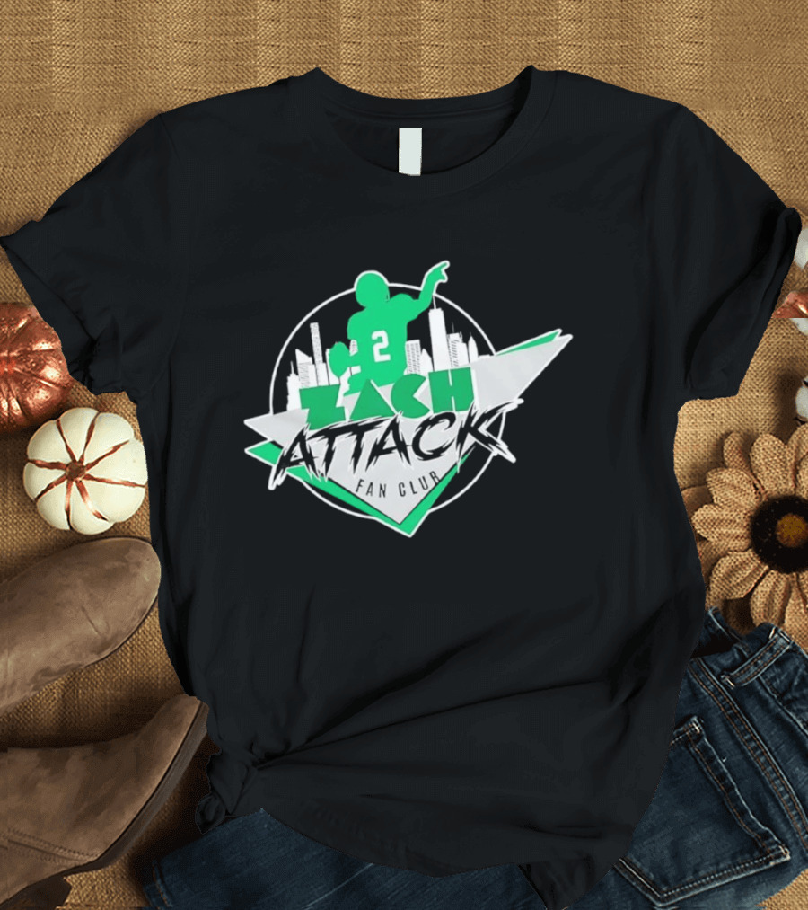Zach Attack Club Football Player 2 Skyline T-Shirt