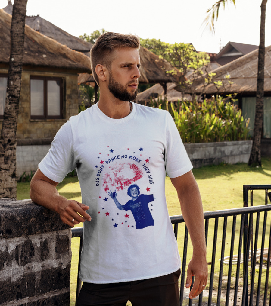 DJS Don't Dance No More They Said Funny DJ Enthusiast Graphic With Stars And Music T-Shirt