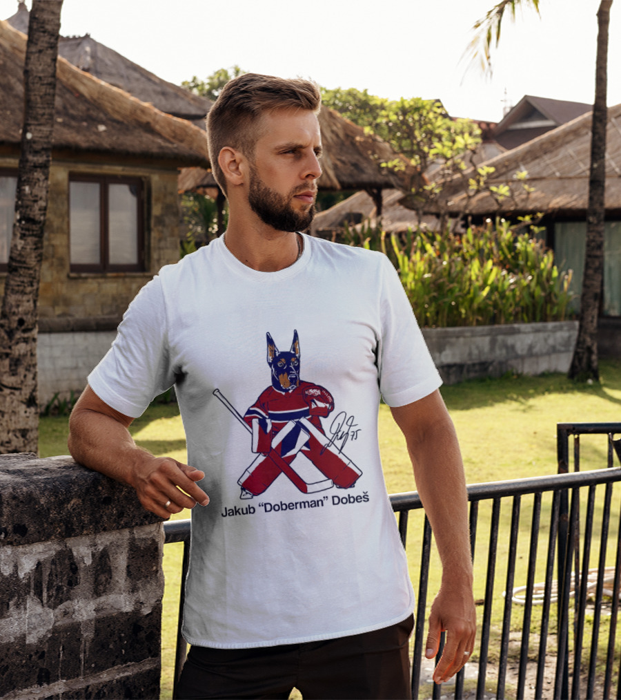Jakub Doberman Dobes Montreal Canadiens Hockey Player T-Shirt