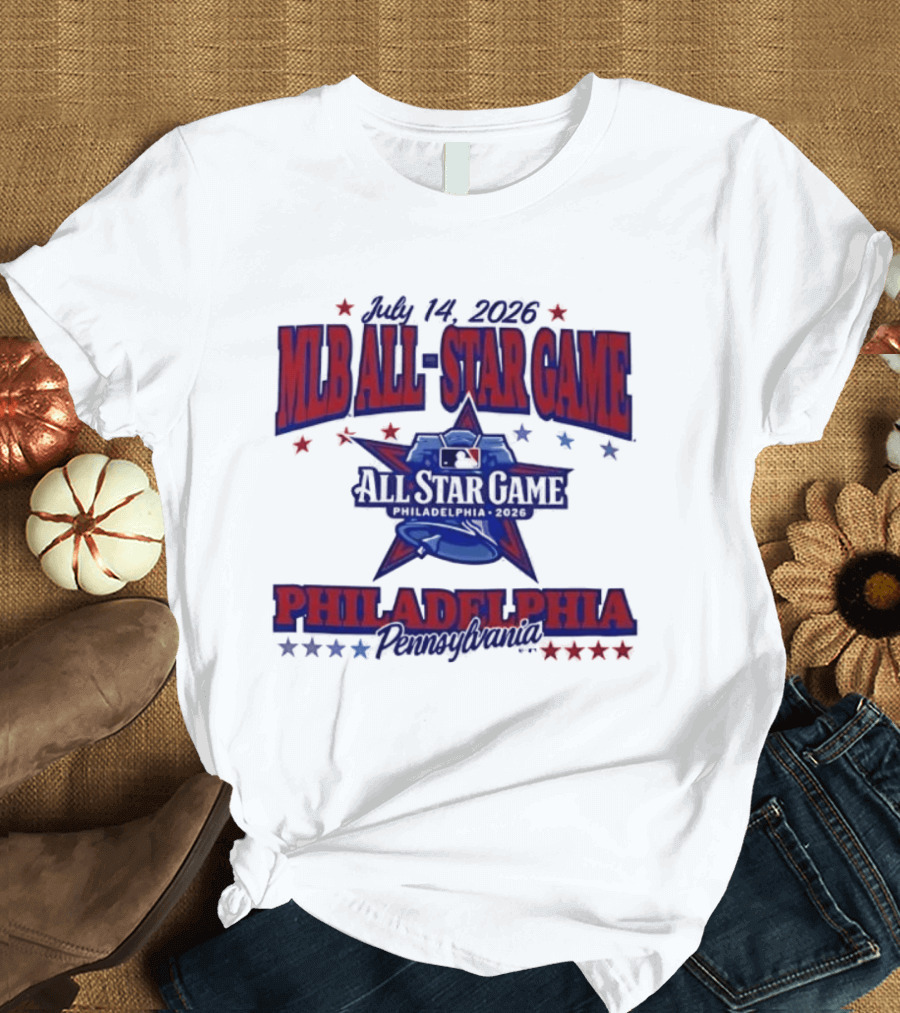 July 14 2026 MLB All Star Game Philadelphia Pennsylvania Liberty Bell Stars T-Shirt