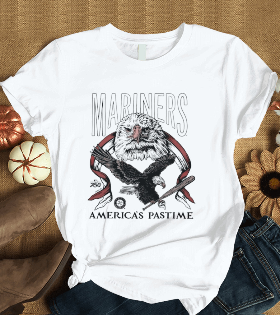Mariners America's Pastime Bald Eagle Celebration T-Shirt