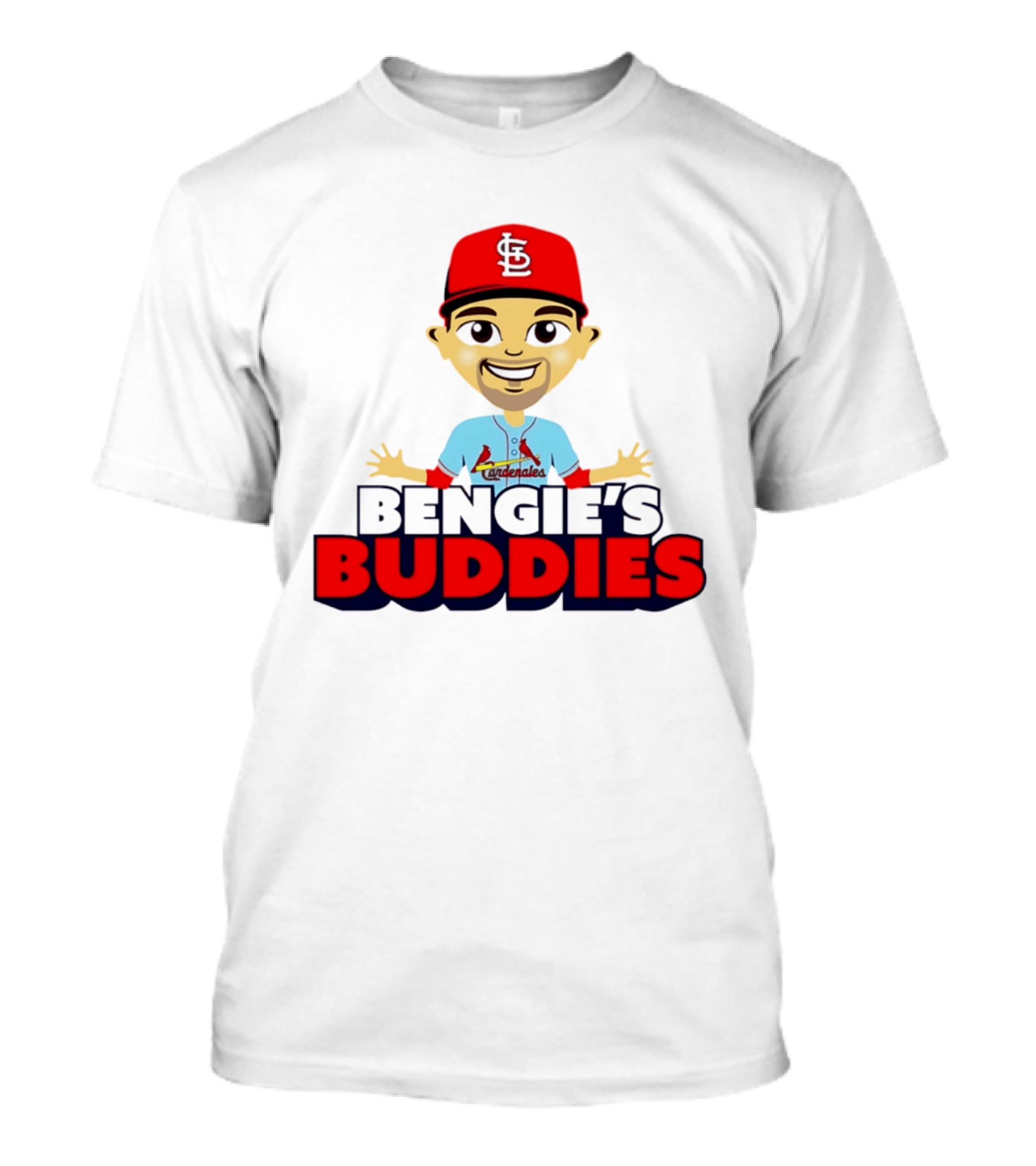 Bengie's Buddies St. Louis Cardinals Cardenales Caricature T-Shirt