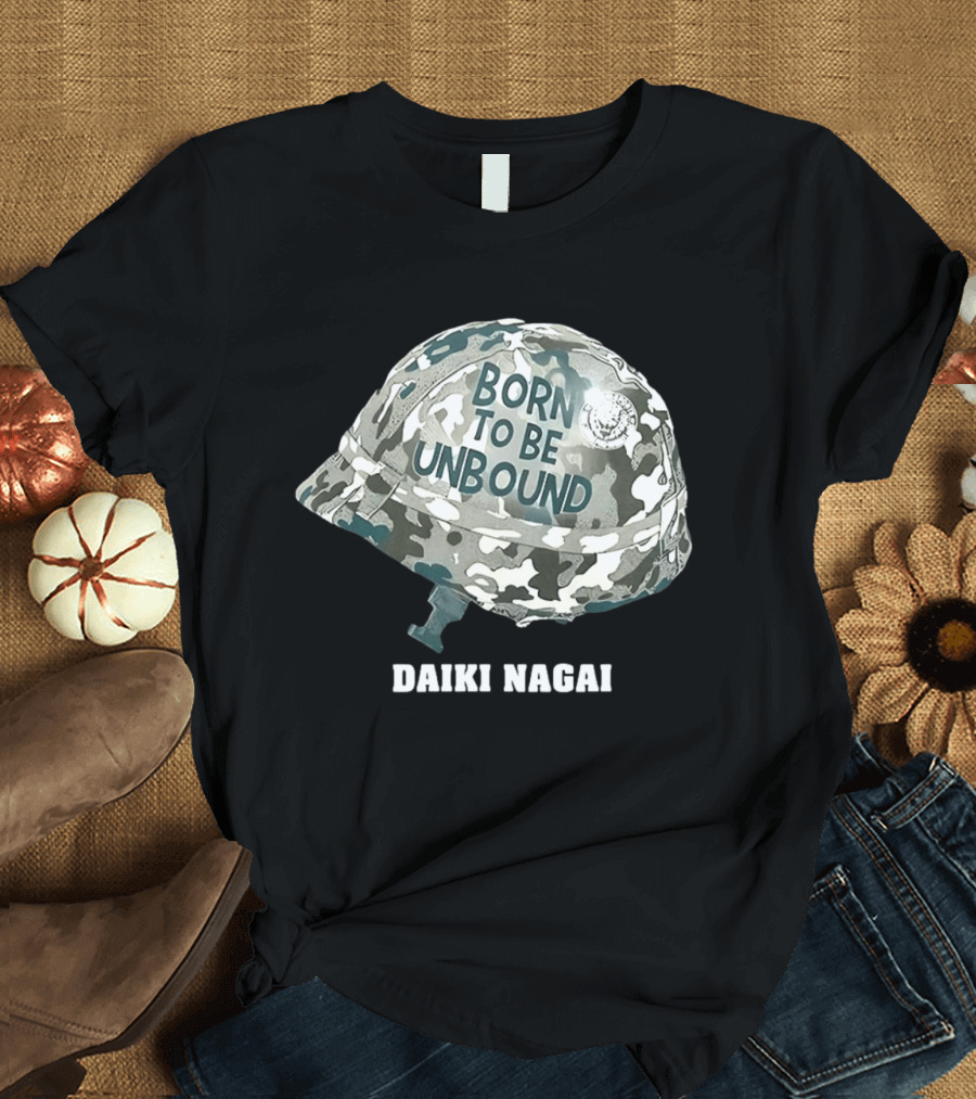 Daiki Nagai Born To Be Unbound Camouflage Helmet T-Shirt