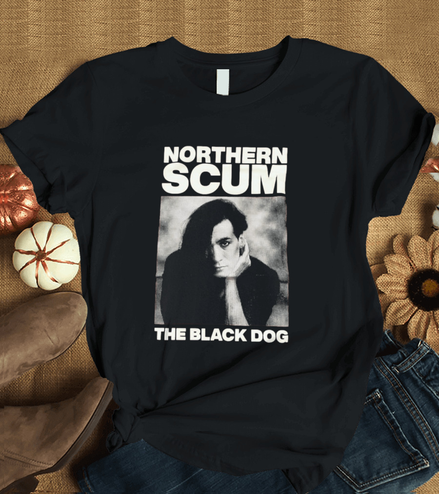 Northern Scum The Black Dog Monochrome T-Shirt