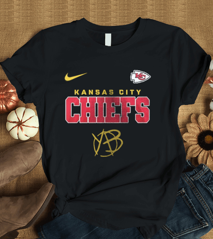 Kansas City Chiefs Yungblud Nike KC Football Collab T-Shirt
