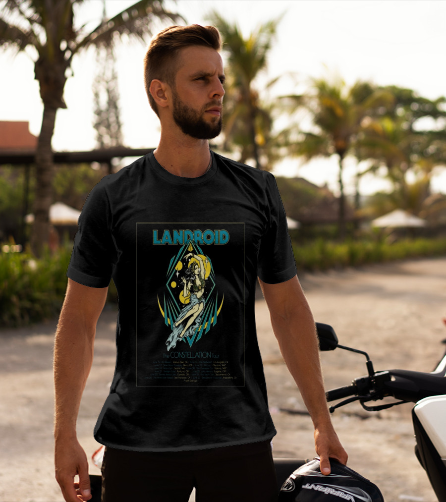 Landroid The Constellation 2026 Tour Dates And Venue Locations Featuring With Damp T-Shirt