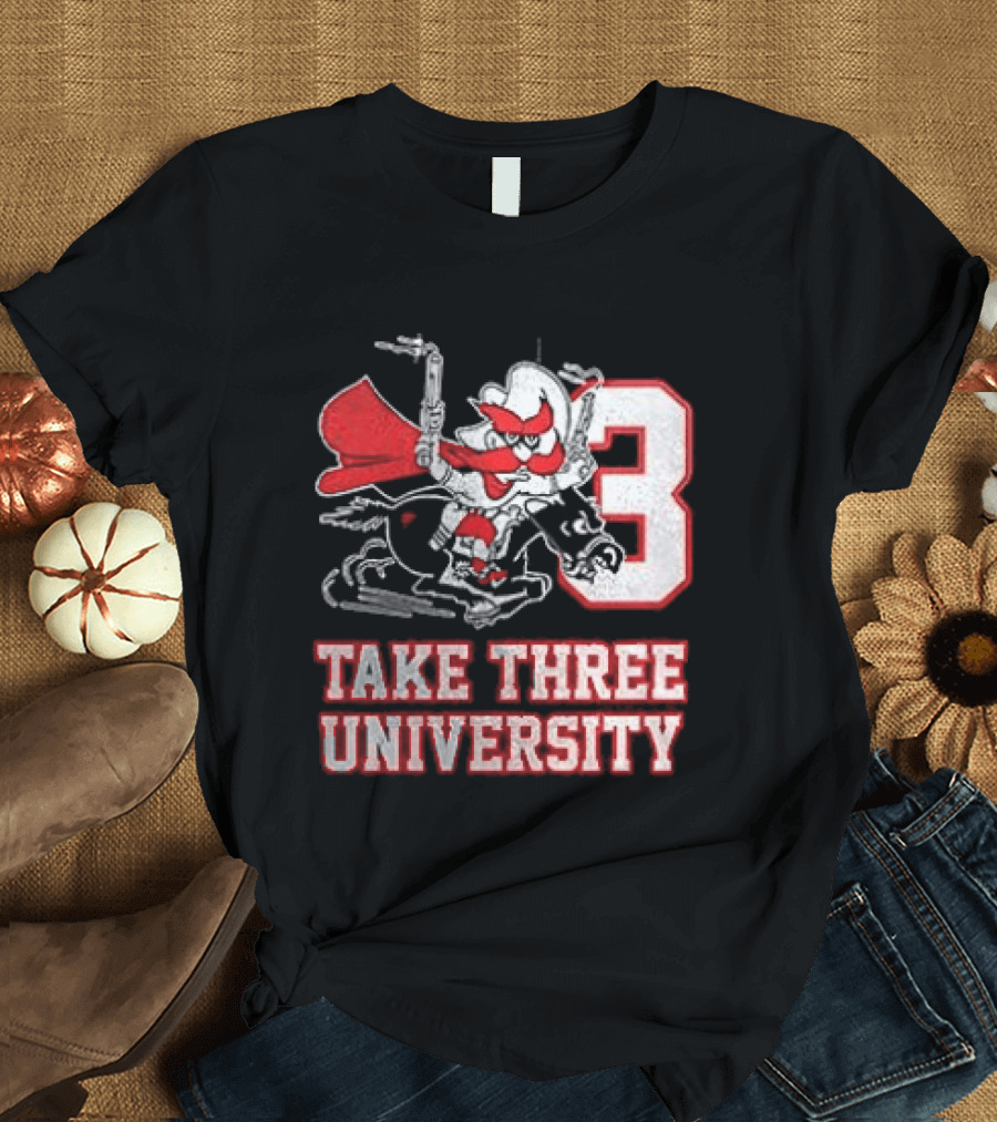 Texas Tech Red Raiders Take Three University Wreck 'Em 3 T-Shirt