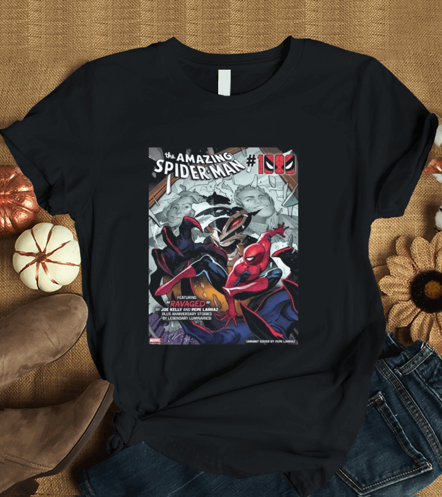 The Amazing Spider Man 1000 Featuring Ravaged By Joe Kelly Pepe Larraz Plus Anniversary Stories Marvel Variant Cover T-Shirt