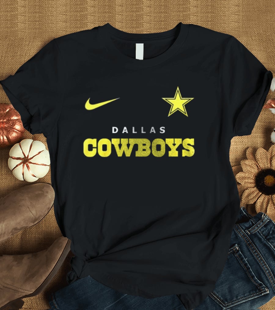 Dallas Cowboys Nike Batman Star Yellow T-Shirt