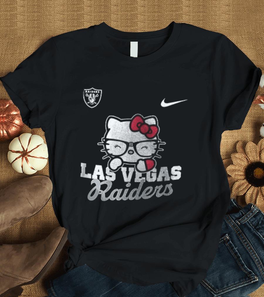 Las Vegas Raiders Hello Kitty Nike Collaboration T-Shirt