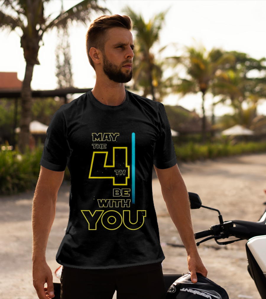 Star Wars May The 4th Be With You Lightsaber T-Shirt