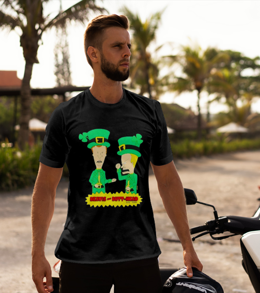 Beavis And Butt Head Leprechaun Costumes Green Bay Packers Mike Judge T-Shirt