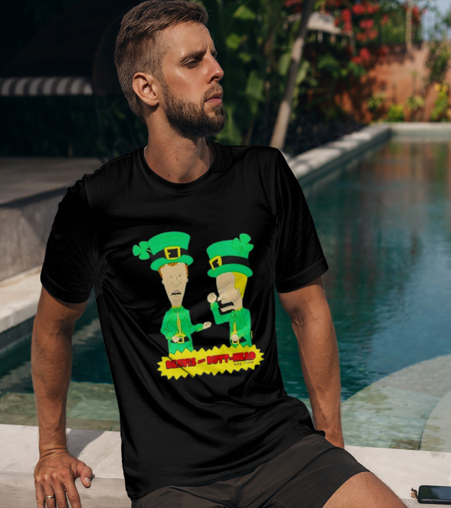 Beavis And Butt Head Leprechaun Costumes Green Bay Packers Mike Judge T-Shirt