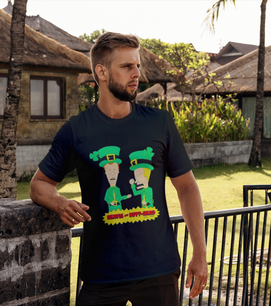 Beavis And Butt Head Leprechaun Costumes Green Bay Packers Mike Judge T-Shirt