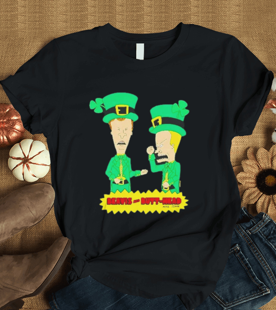 Beavis And Butt Head Leprechaun Costumes Green Bay Packers Mike Judge T-Shirt