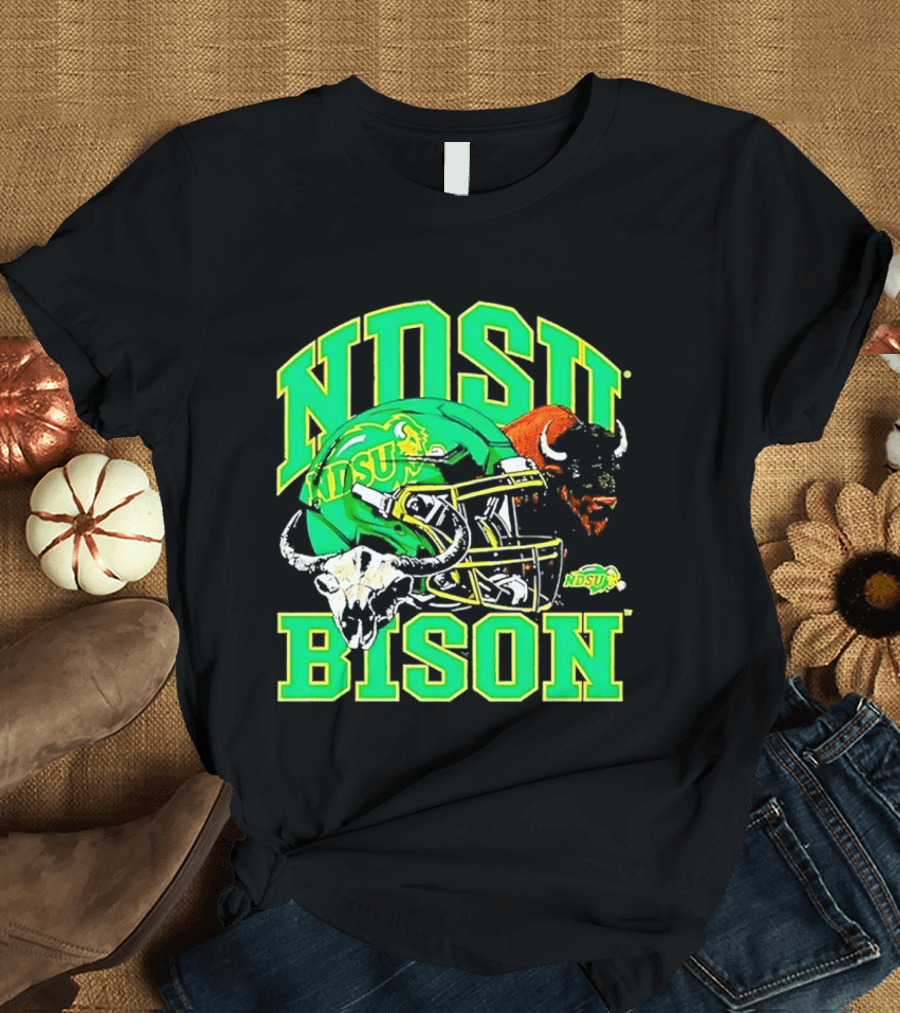 NDSU Bison Helmet Best NCAA Football Team Spirit T-Shirt