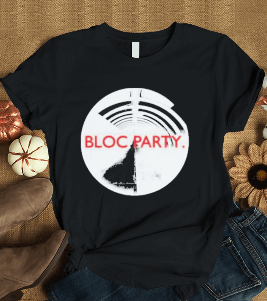 Bloc Party Anatomy Of A Brief Romance Black And White Circle T-Shirt