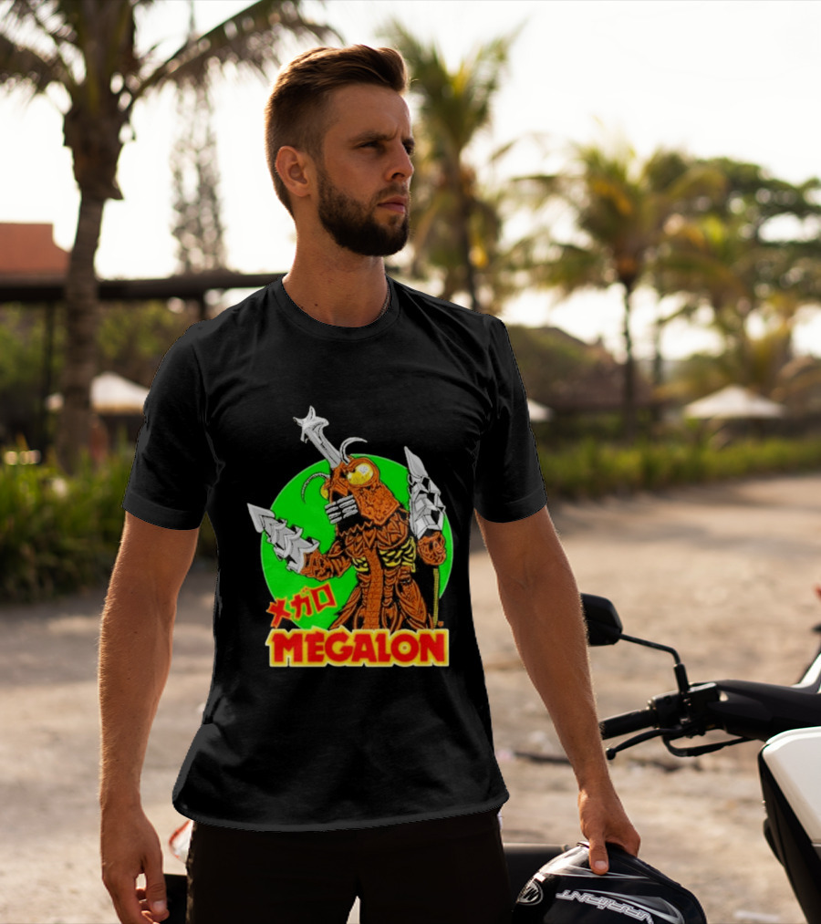 Cavitycolors Megalon Monster Kaiju Japanese Horror And Halloween T-Shirt