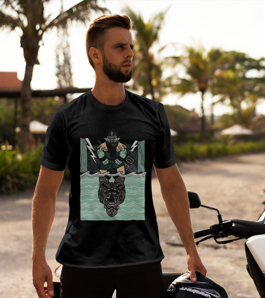 Reflections Of Tolv Norse Viking Thunder God And Mythology Reflection T-Shirt