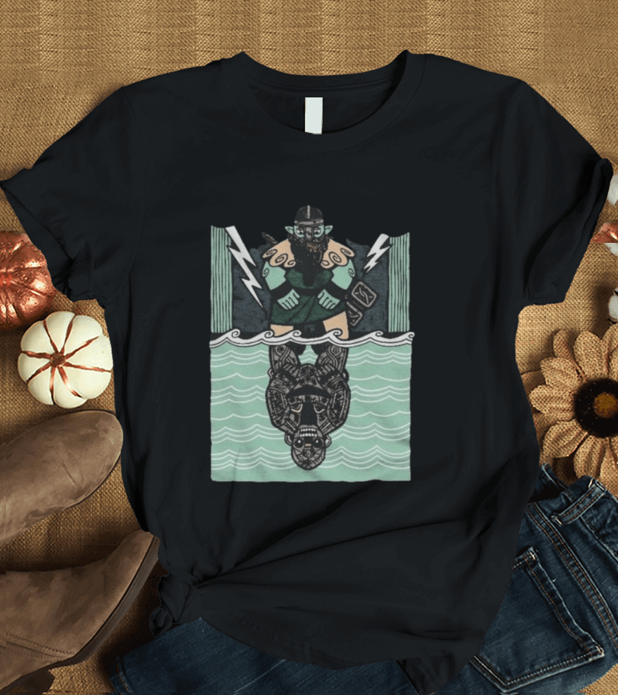 Reflections Of Tolv Norse Viking Thunder God And Mythology Reflection T-Shirt