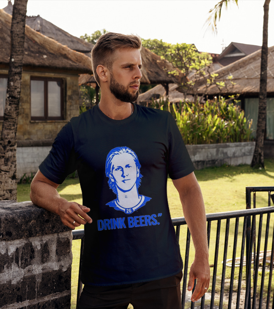 Sam Carrick Rasmus Dahlin Drink Beers Buffalo Sabres Hockey 26 T-Shirt
