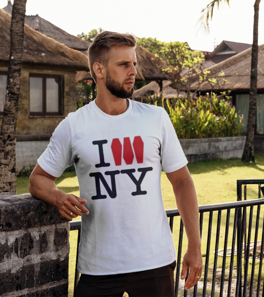 I Love NY Coffin Icon Parody Trend T-Shirt