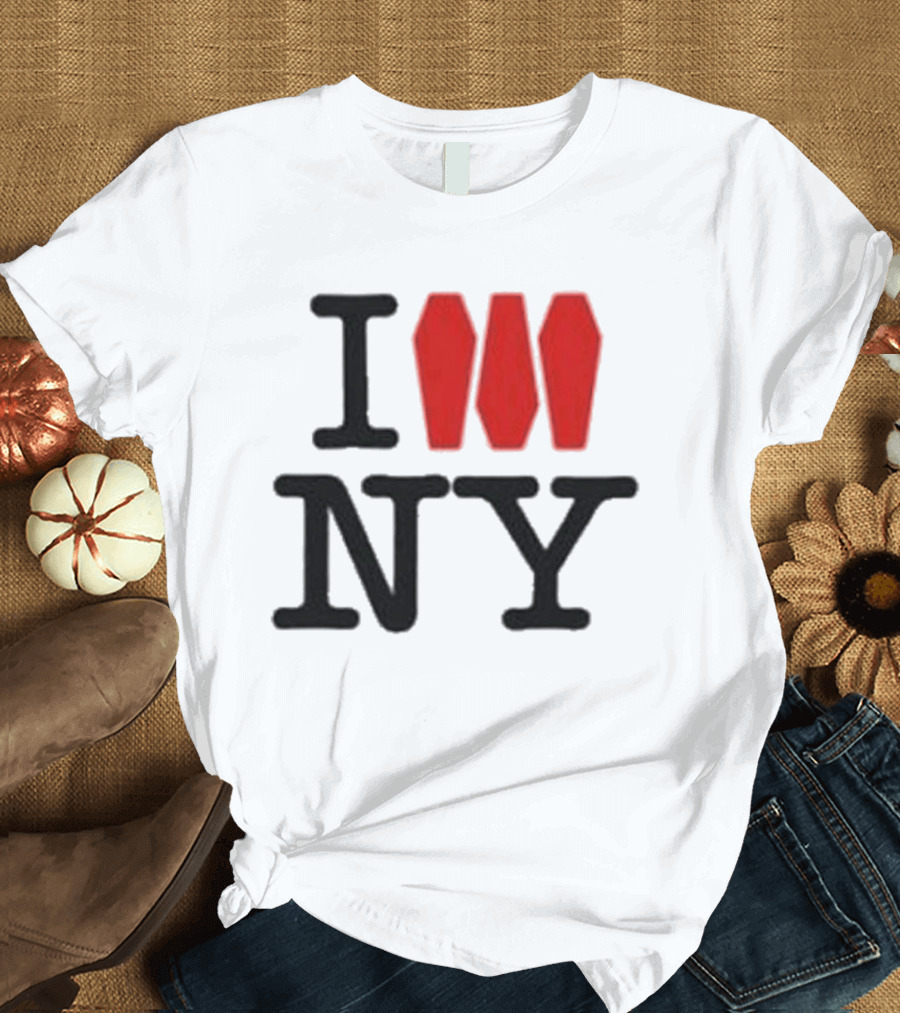 I Love NY Coffin Icon Parody Trend T-Shirt