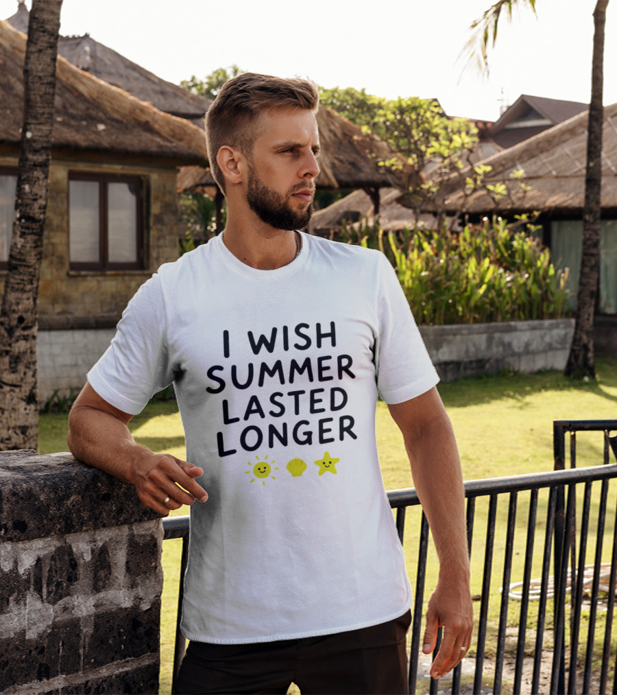 I Wish Summer Lasted Longer Sun Shell Star T-Shirt